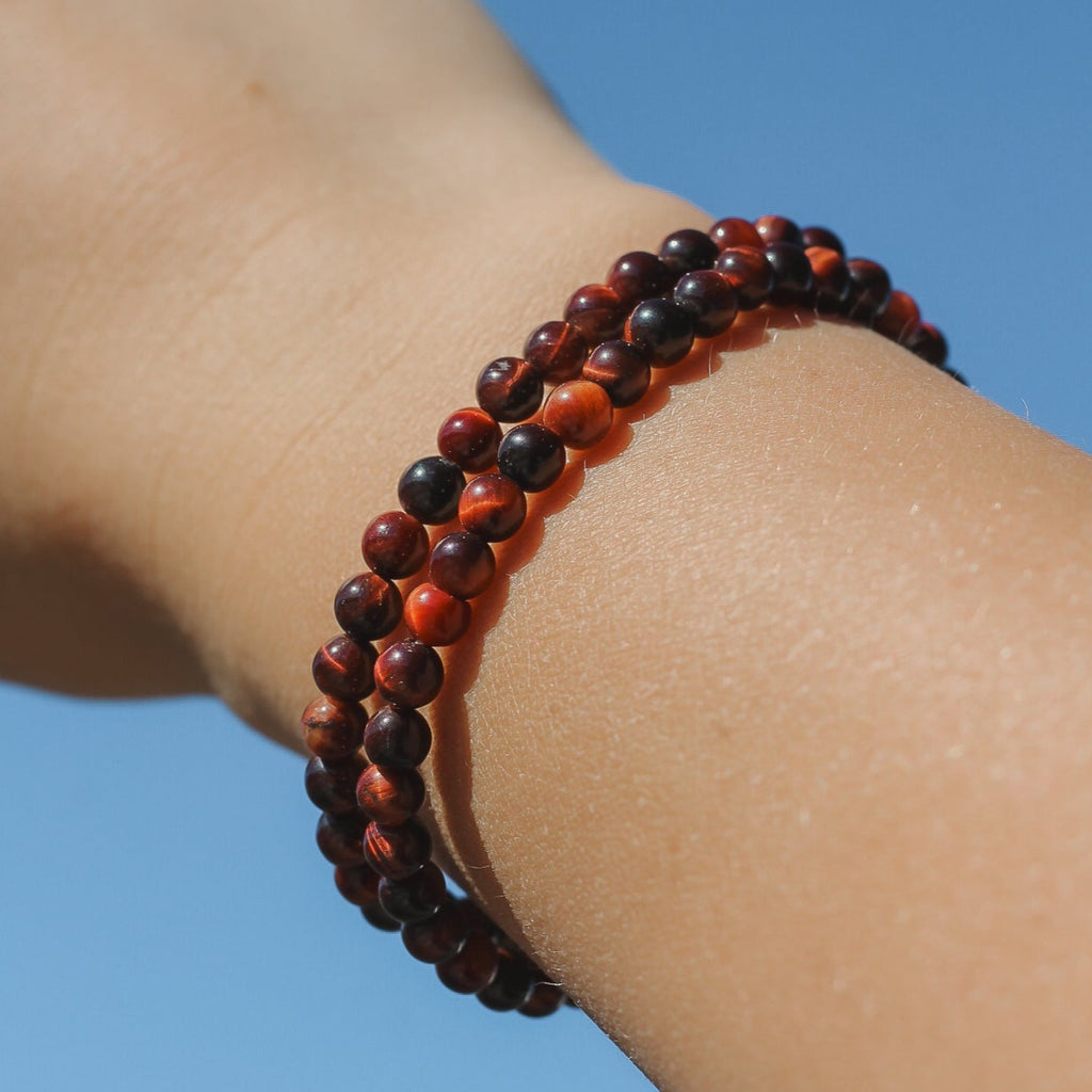 Red Tiger's Eye Gemstone Bracelet