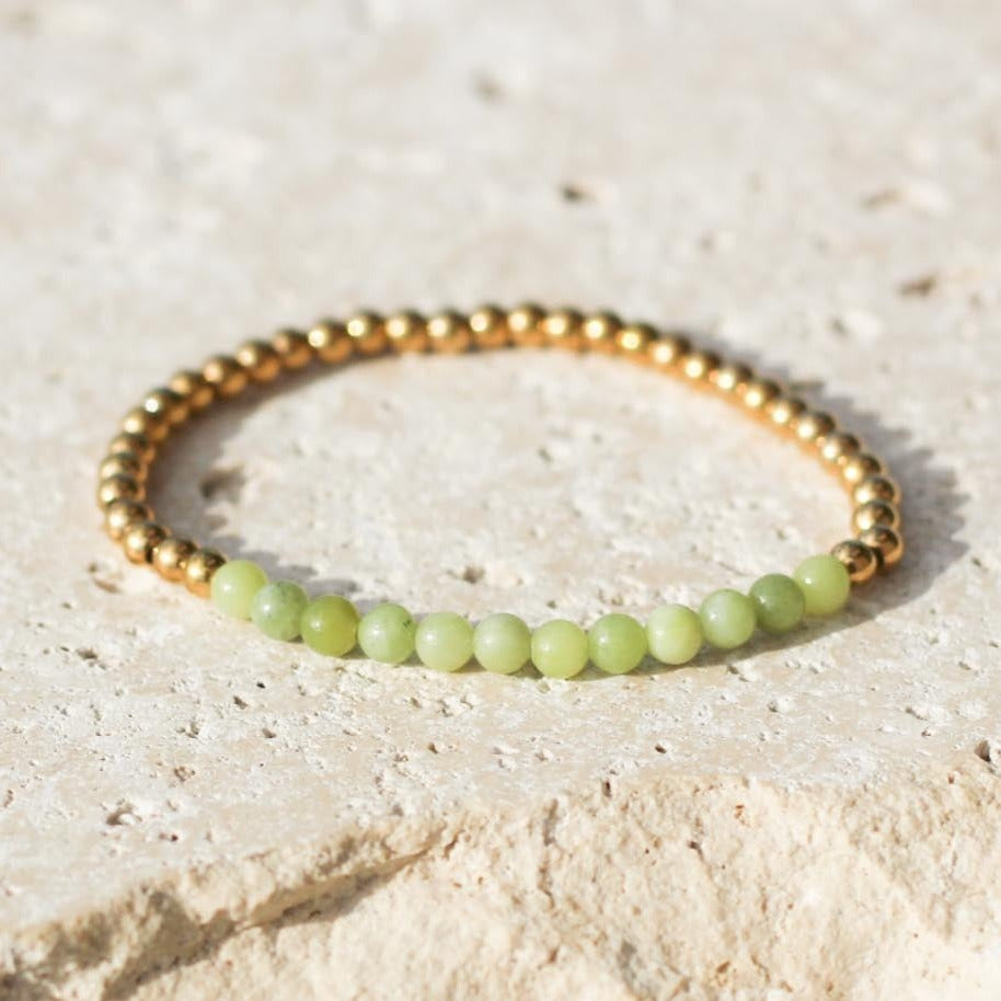 Peridot Gemstone Bracelet - August Birthstone