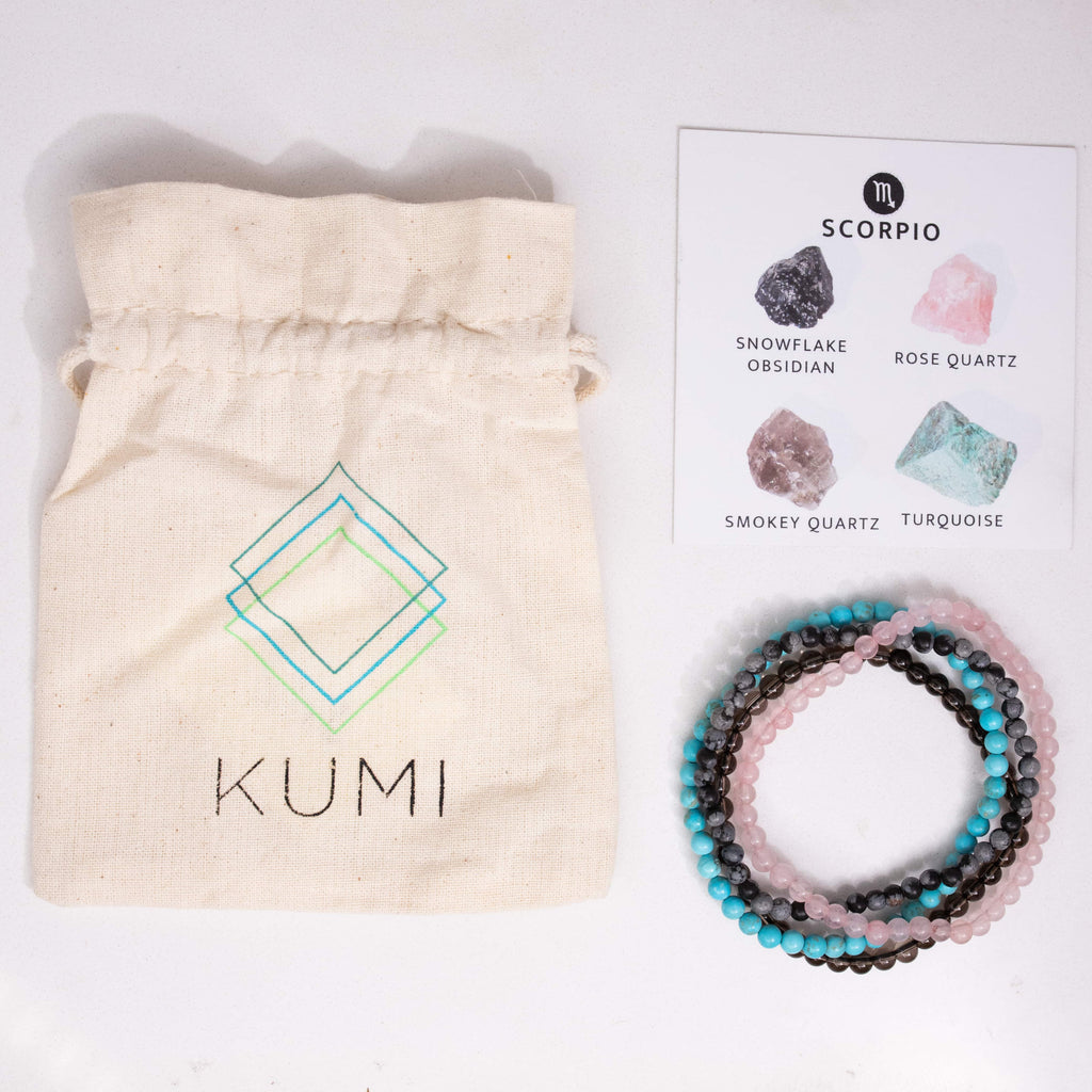 Scorpio Gemstone Bracelet Stack