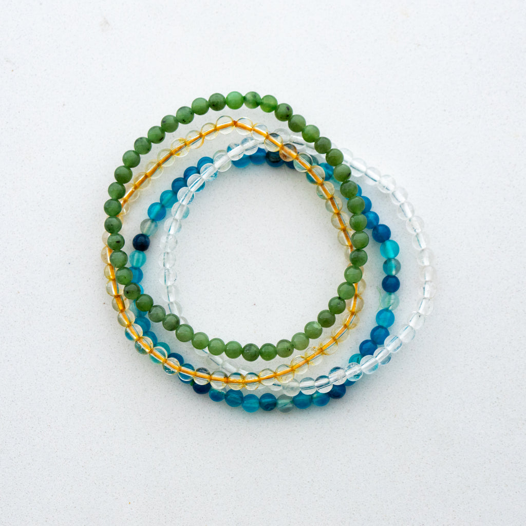 Virgo Gemstone Bracelet Stack