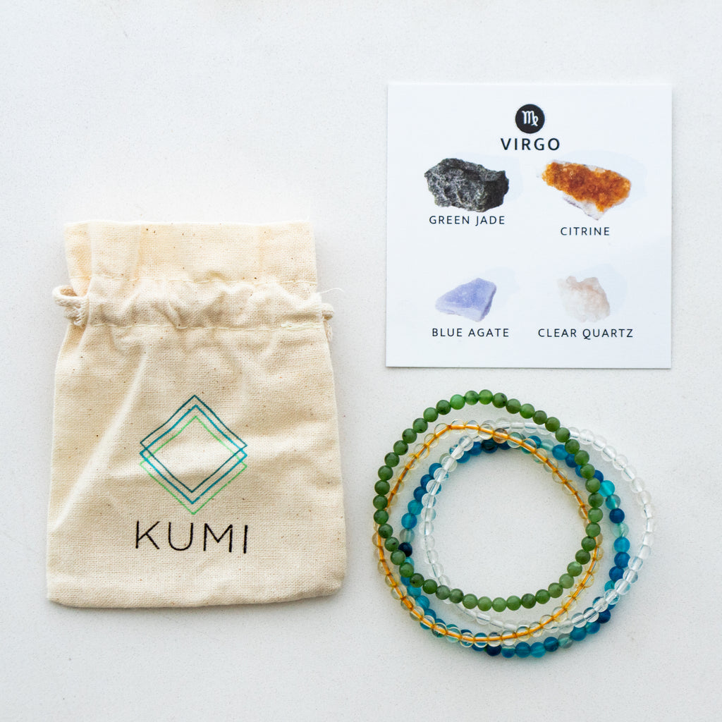 Virgo Gemstone Bracelet Stack