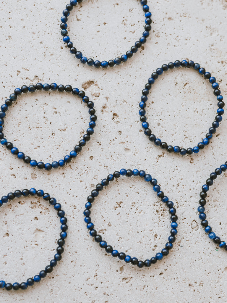Blue Tigers Eye Gemstone Bracelet