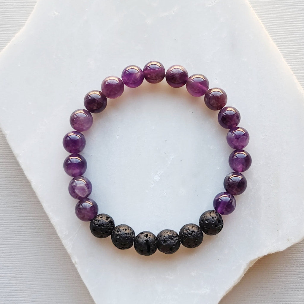 Amethyst Peaceful Diffuser Bracelet