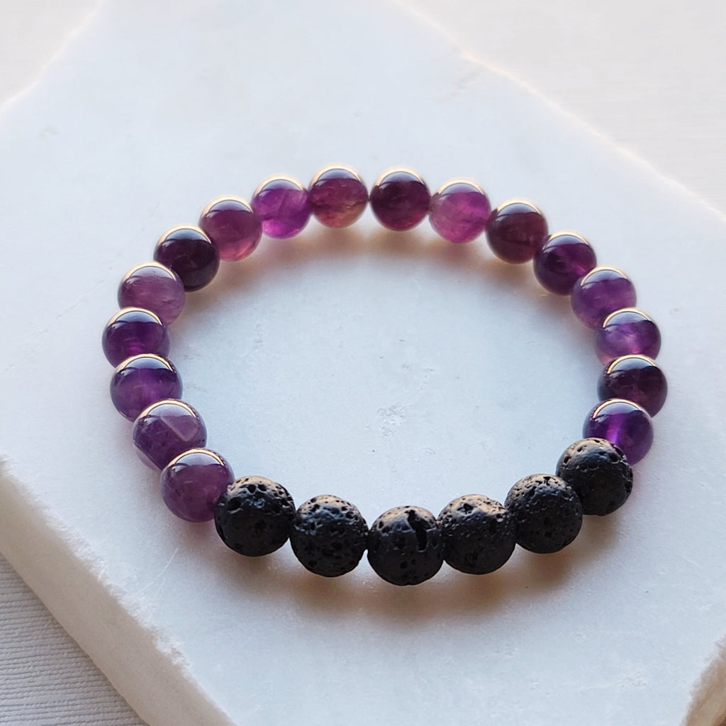 Amethyst Peaceful Diffuser Bracelet
