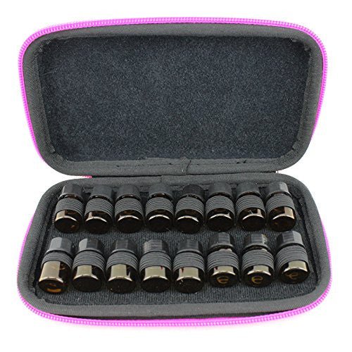 Bottle Essential Oils Carrying Case - Durable - Holds (16) 2 ml Vials