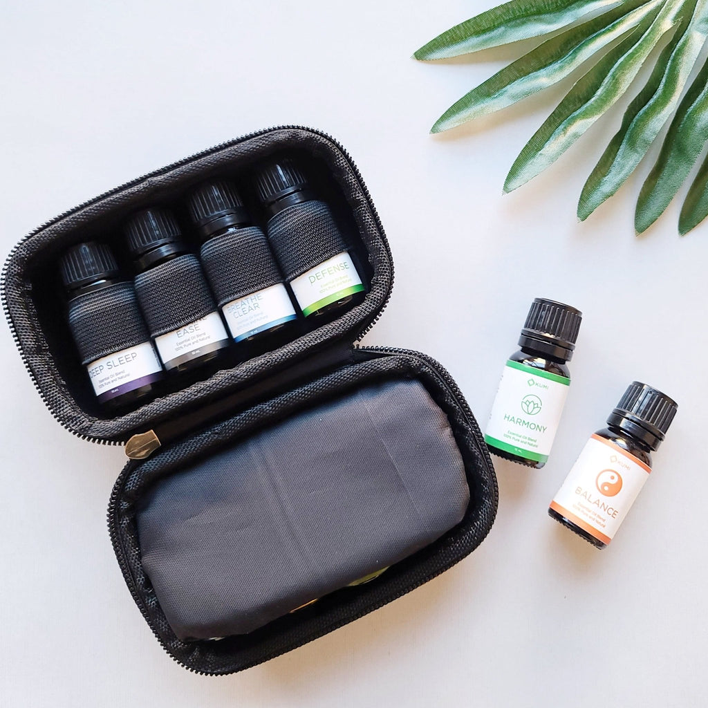 Essential Oils Carrying Case - Hard Shell - Holds (8) 5 ml or 10 ml Vials