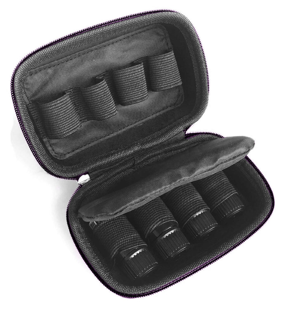 Essential Oils Carrying Case - Hard Shell - Holds (8) 5 ml or 10 ml Vials