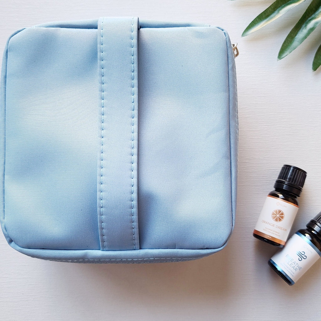 Essential Oils Carrying Case with Foam Insert - Soft - Holds (16) 5 ml, 10 ml, 15 ml Vials