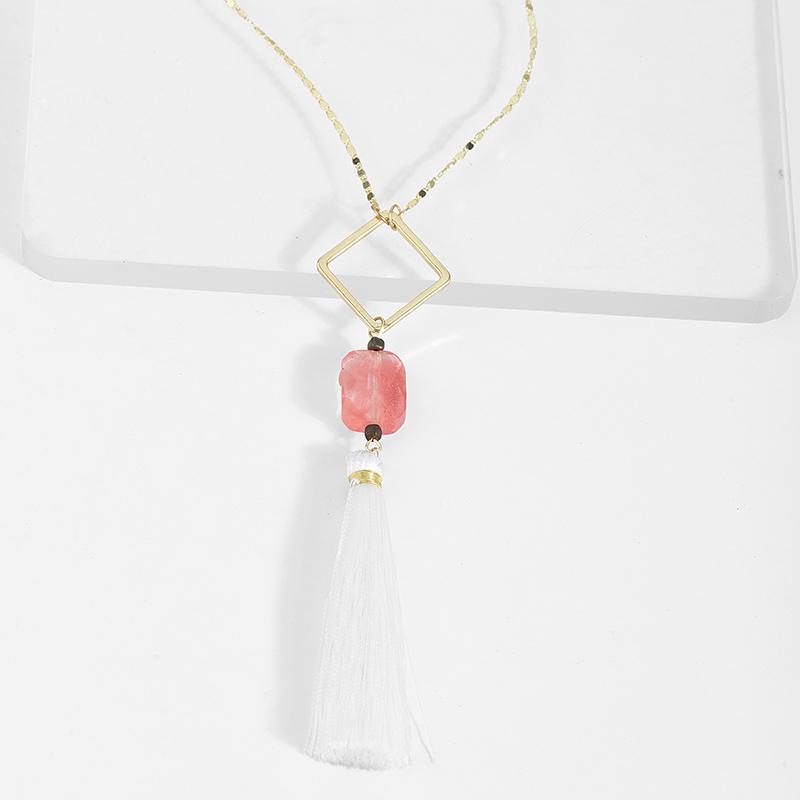 Pink and White Whisper Necklace
