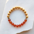 Red Jade & Rosewood Diffuser Bracelet