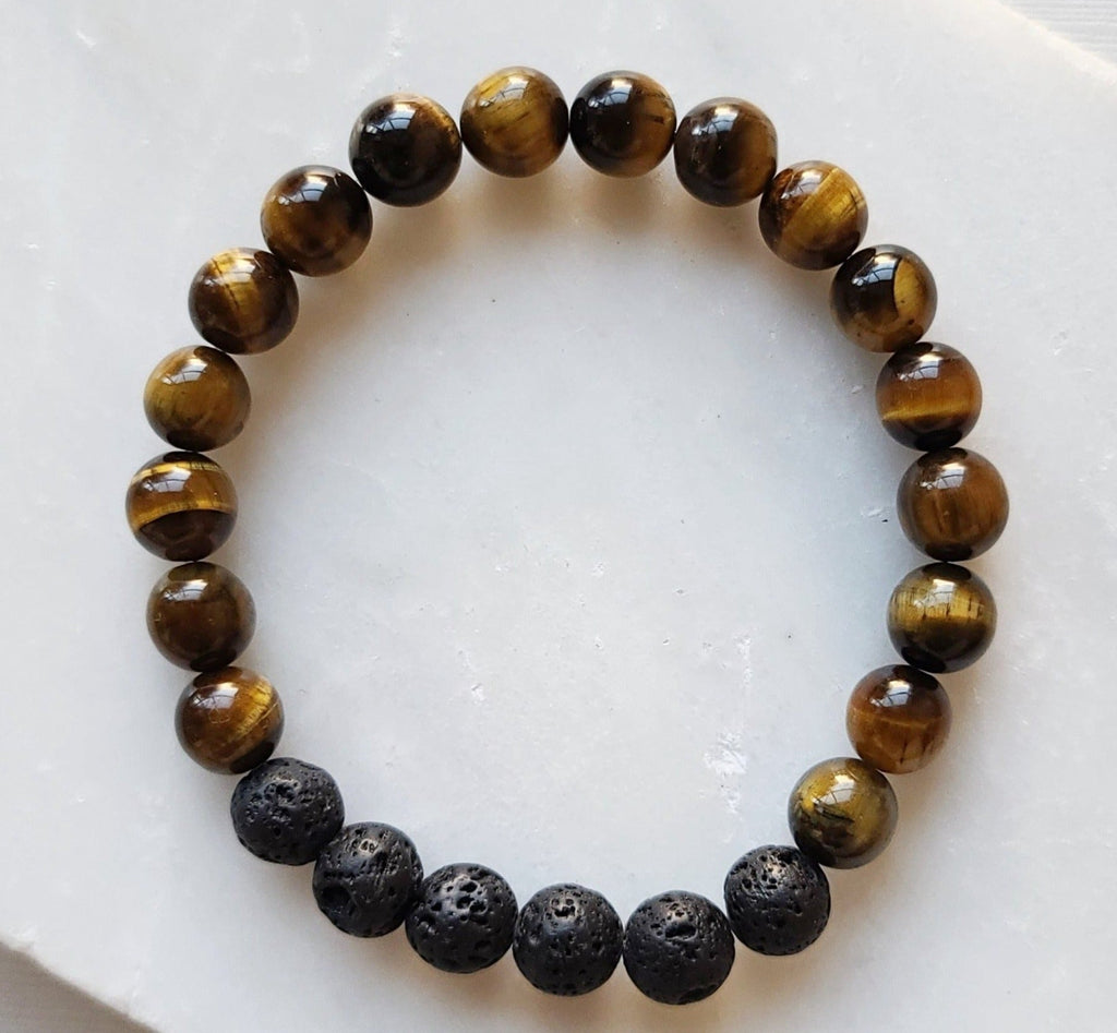 Tigers Eye Strength Diffuser Bracelet